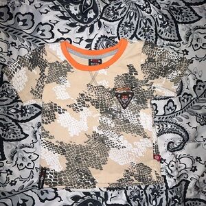Boys' Beige and Orange Camo T-Shirt